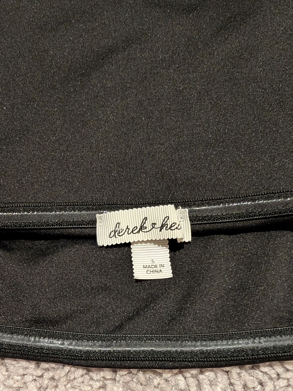 Black Strapless Rhinestone Stretch Top - Picture 3 of 4